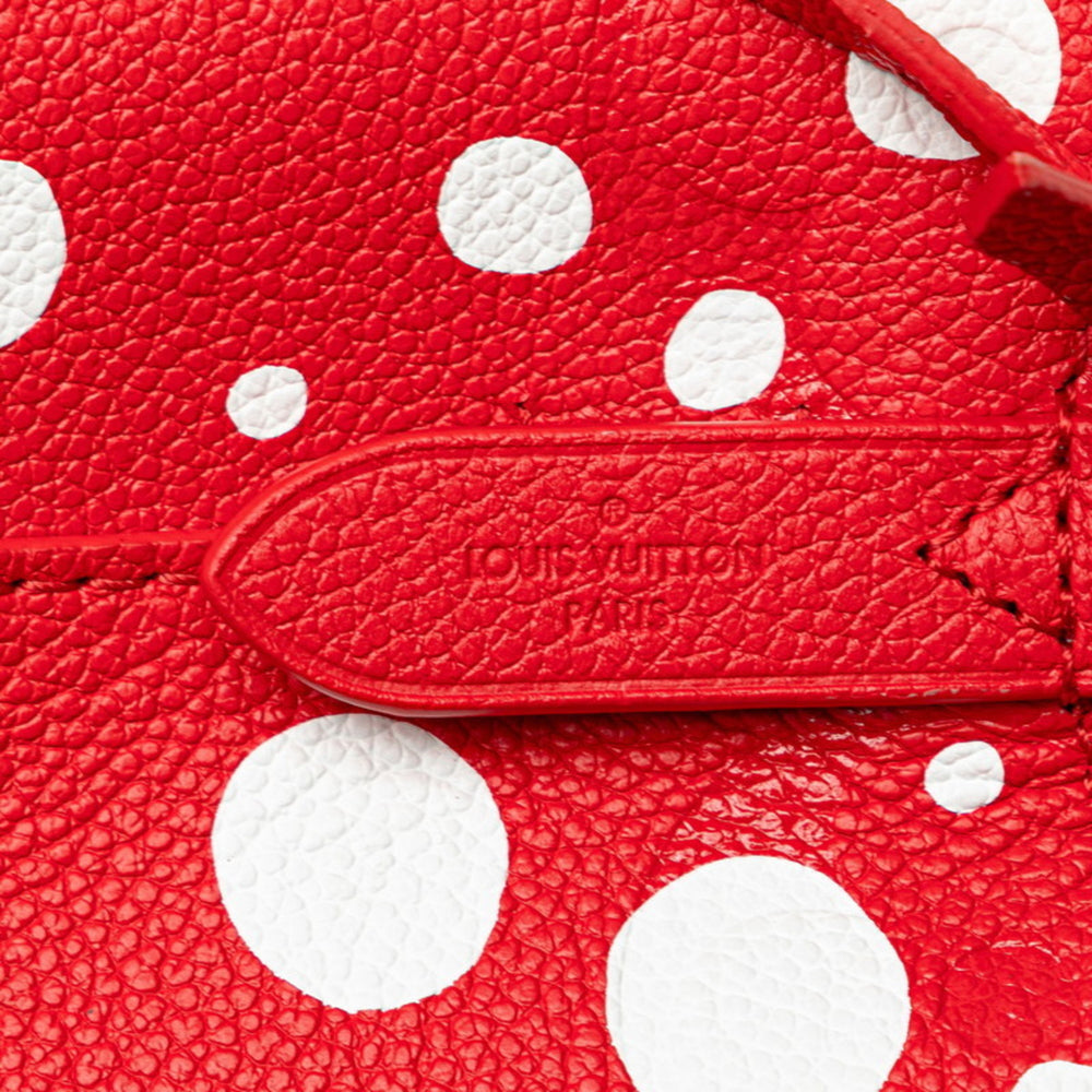 Louis Vuitton LV x YK Yayoi Kusama Monogram Empreinte NeoNoe BB Limited Edition Handbag Shoulder Bag M46413 Red White Leather Women's LOUIS VUITTON — Like New