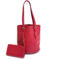 LOUIS VUITTON M5899E Epi Petite Bucket PM Bucket-Shaped Shoulder Bag in Leather, Women's, Rouge Red — Like New
