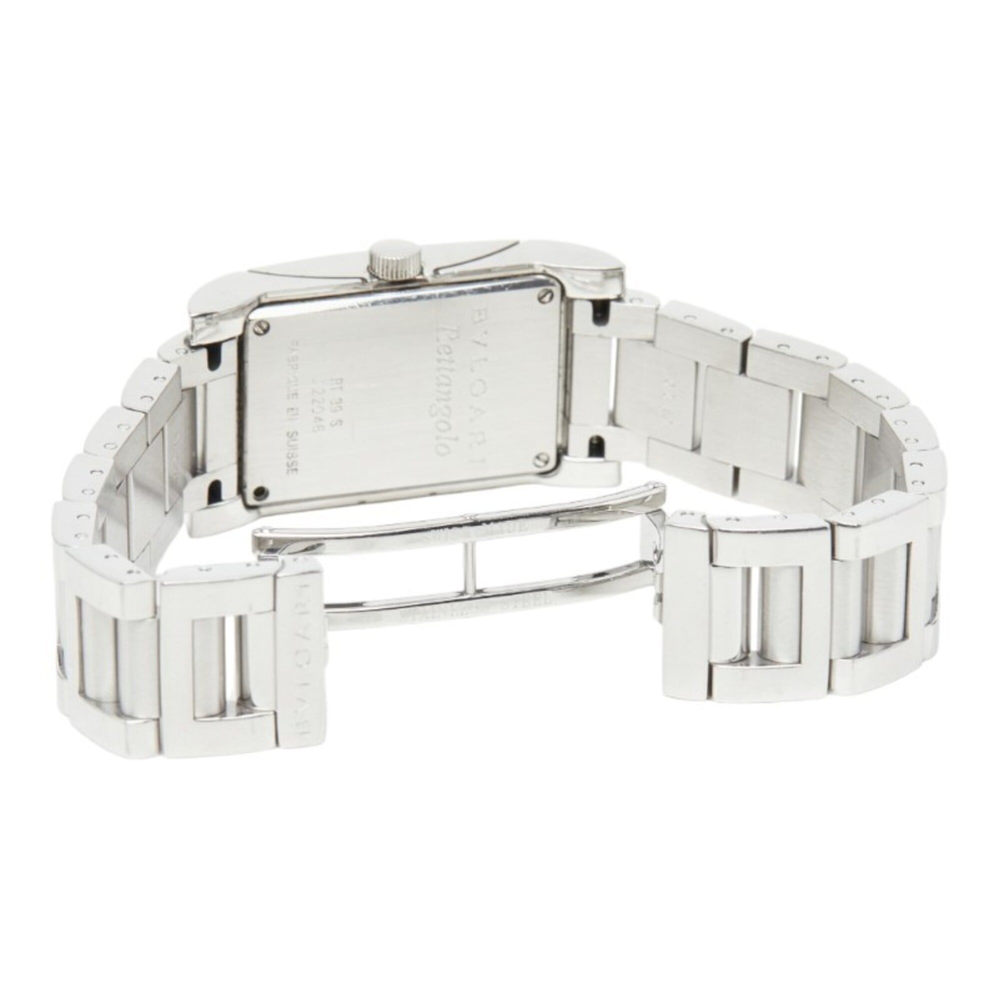 Bulgari Rettangolo Watch RT39S Quartz White Dial Stainless Steel Women's BVLGARI — Good