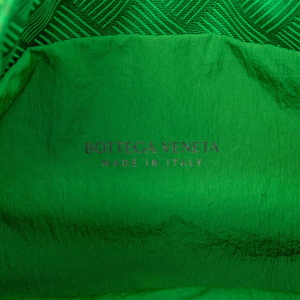Bottega Veneta Intrecciato Body Bag Green Nylon Women's BOTTEGAVENETA