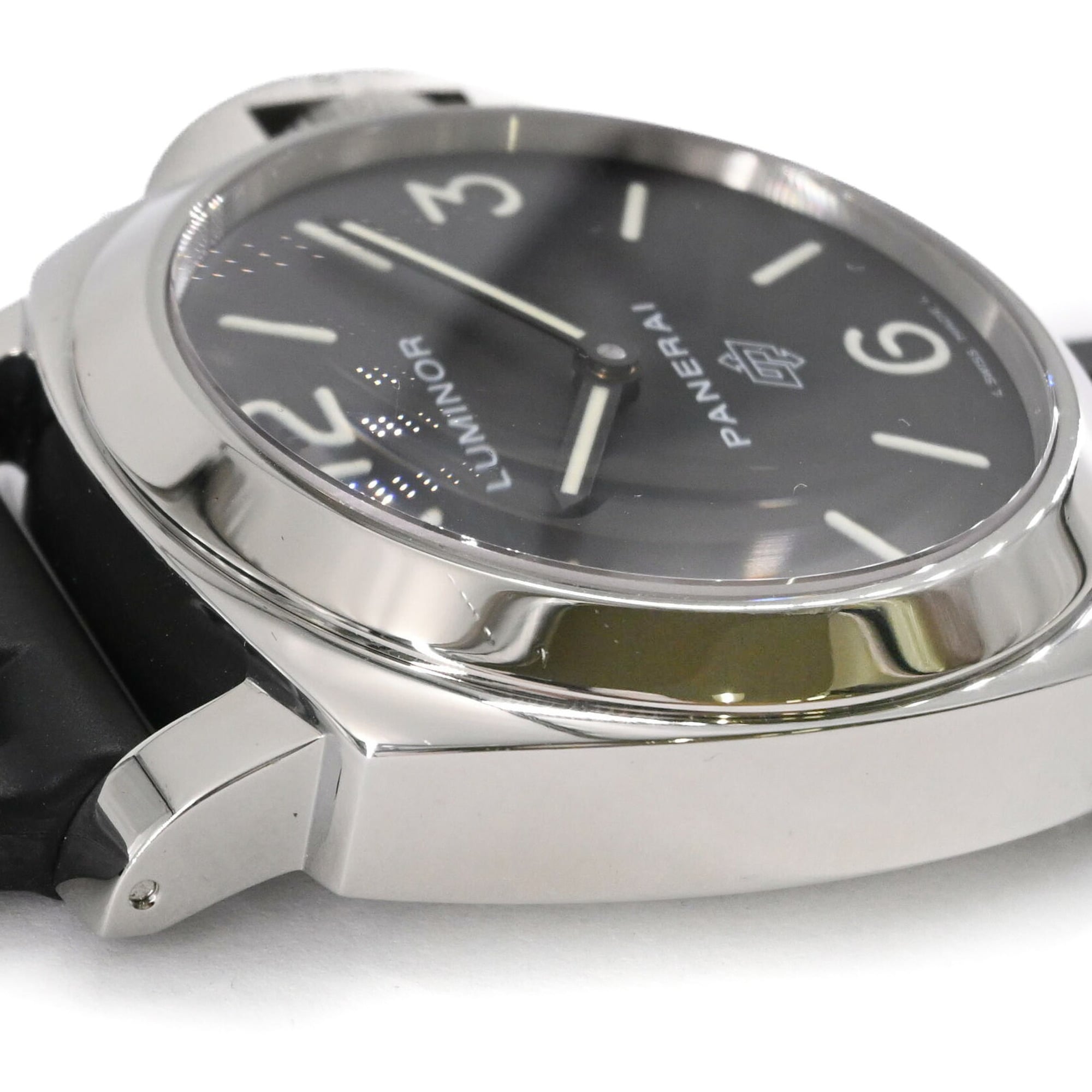 Panerai Luminor Manual Winding Men's Watch, Black Dial, PAM00000 — Like New