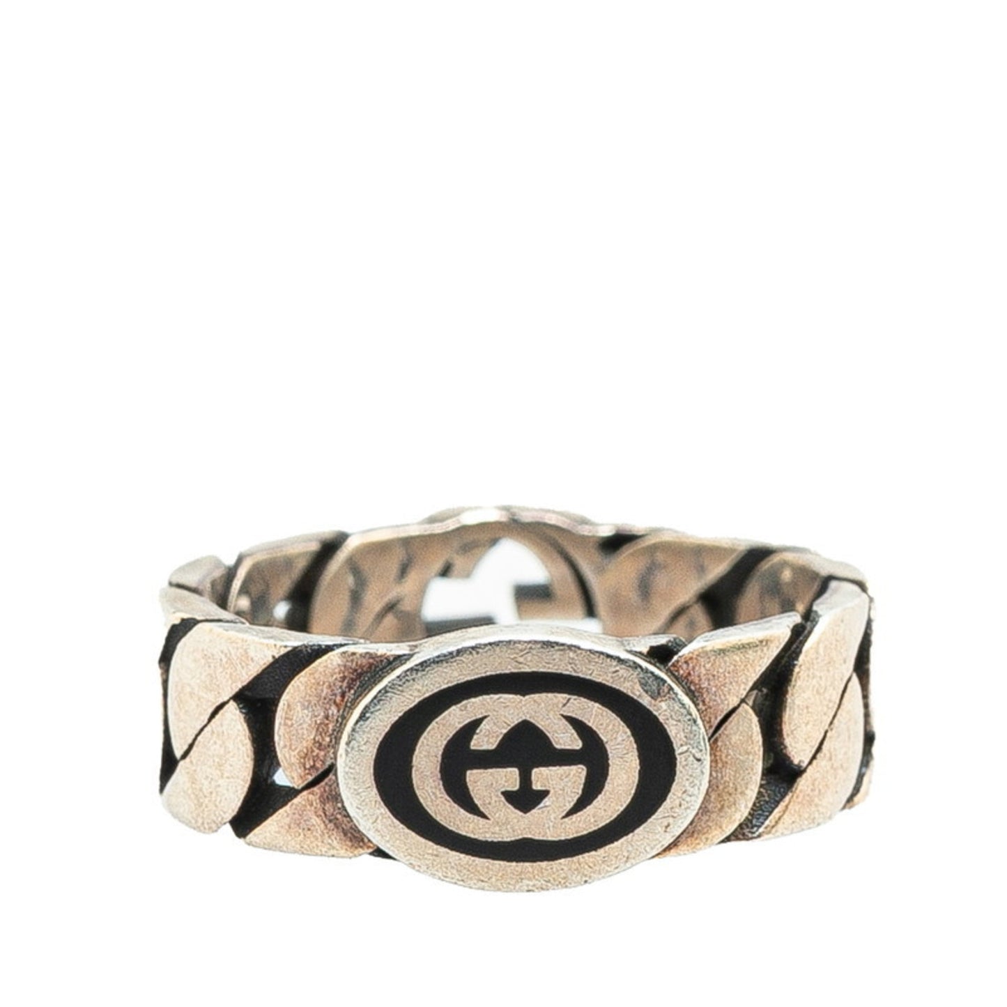 Gucci Interlocking G Ring #14 SV925 Silver Women's GUCCI