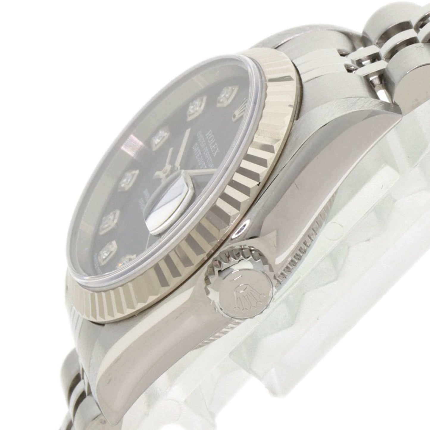 Rolex 79174G Datejust 10-Piece Diamond Watch in Stainless Steel/SS/18K White Gold for Women