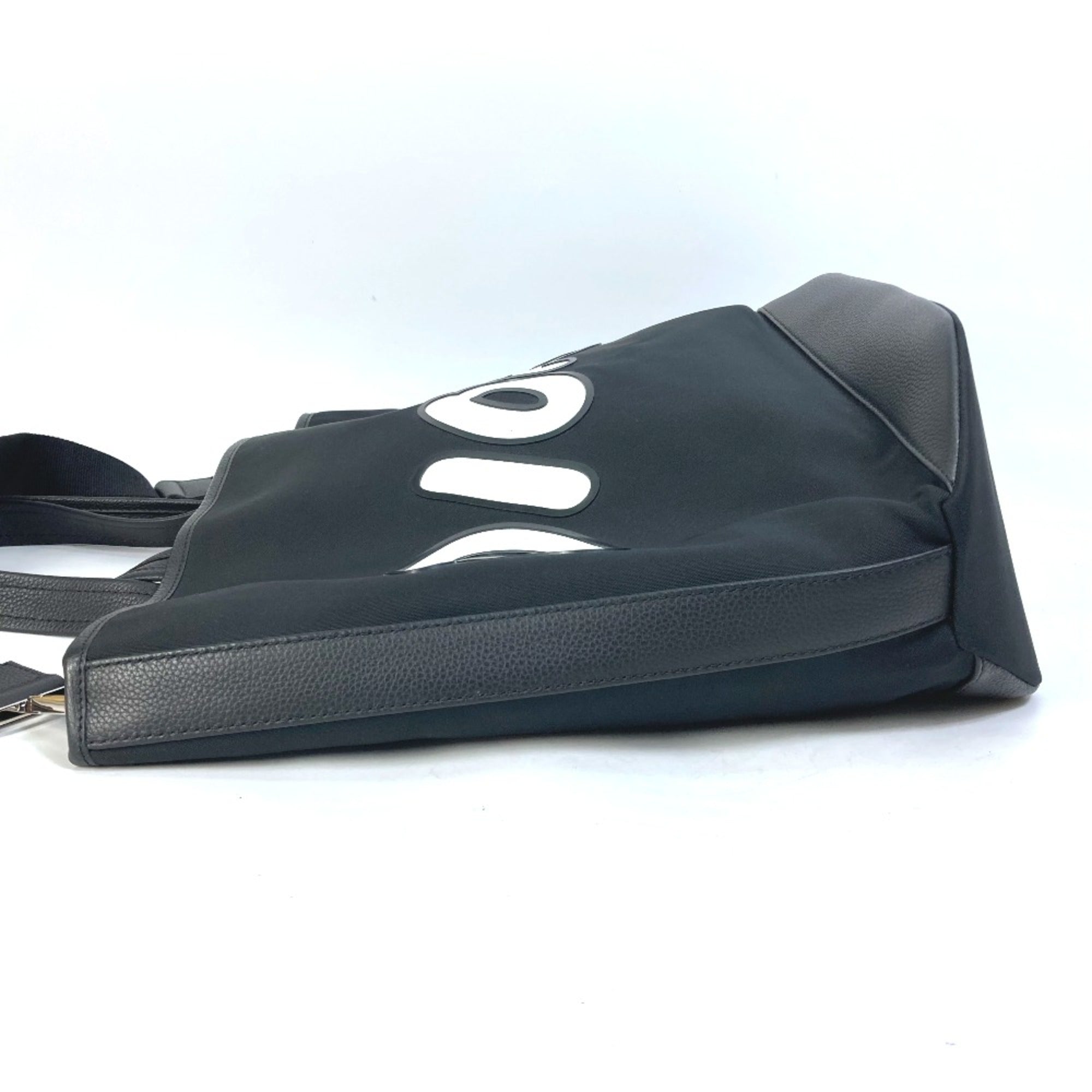 CHRISTIAN DIOR-Om KAWS collaboration Japan limited Crossbody 2WAY Bag Shoulder Bag Tote Bag Black Pink x White — Like New