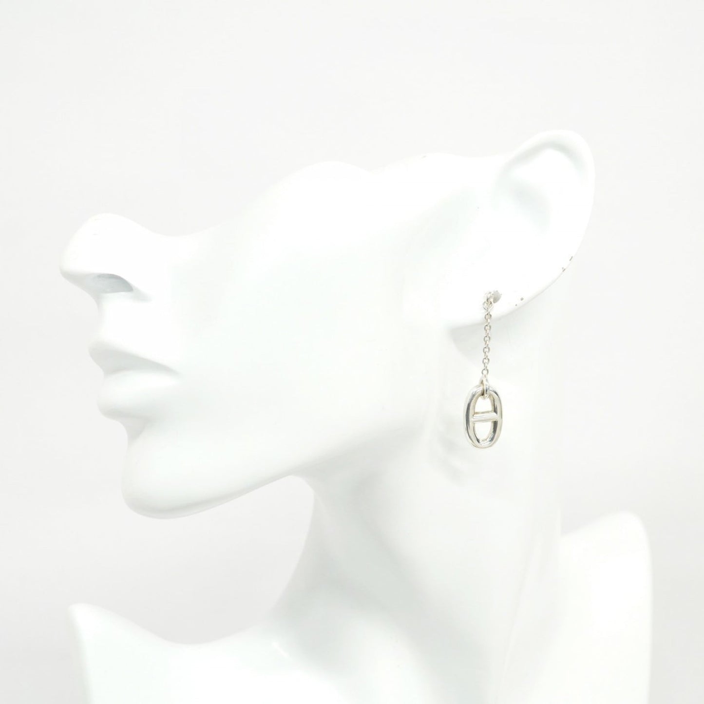 Hermes Chaine d'Ancre Farandole Earrings, 925 Sterling Silver, Women's, P1859230