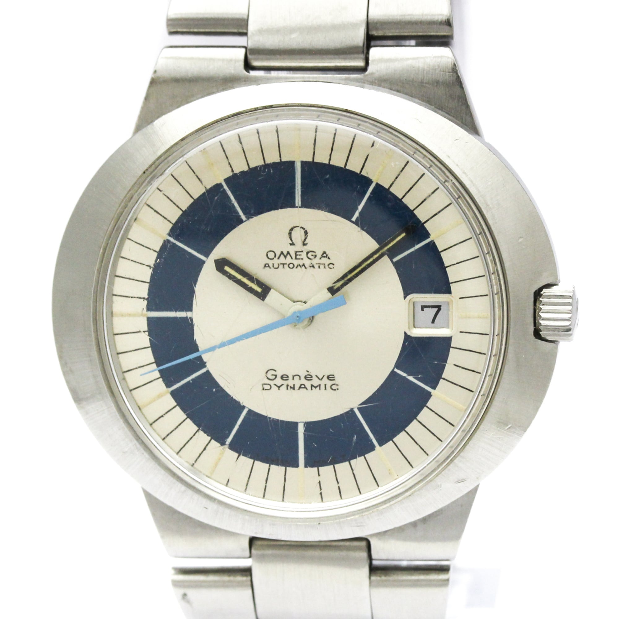 OMEGA Geneve Dynamic Cal 565 teel Automatic Watch 166.039 Vintage — Good