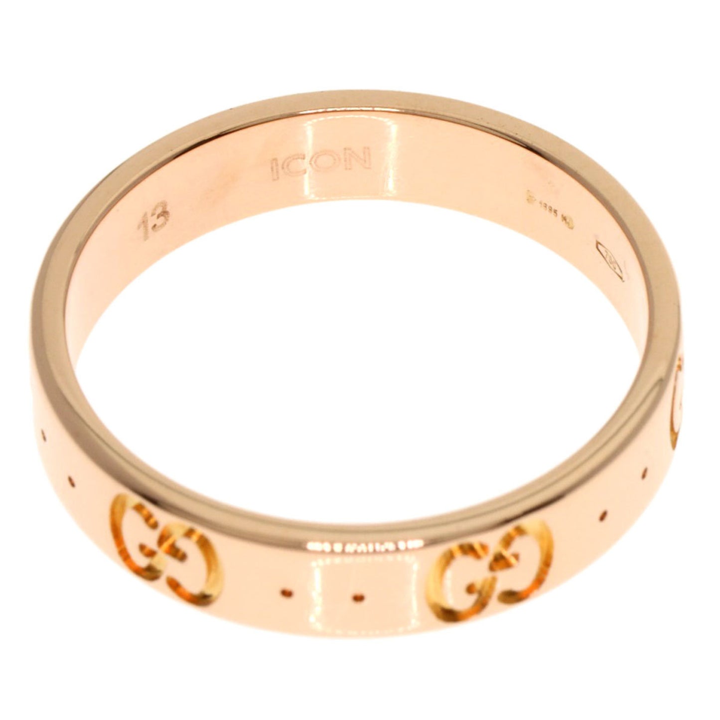 Gucci Icon Ring #13 18K Pink Gold Women's GUCCI