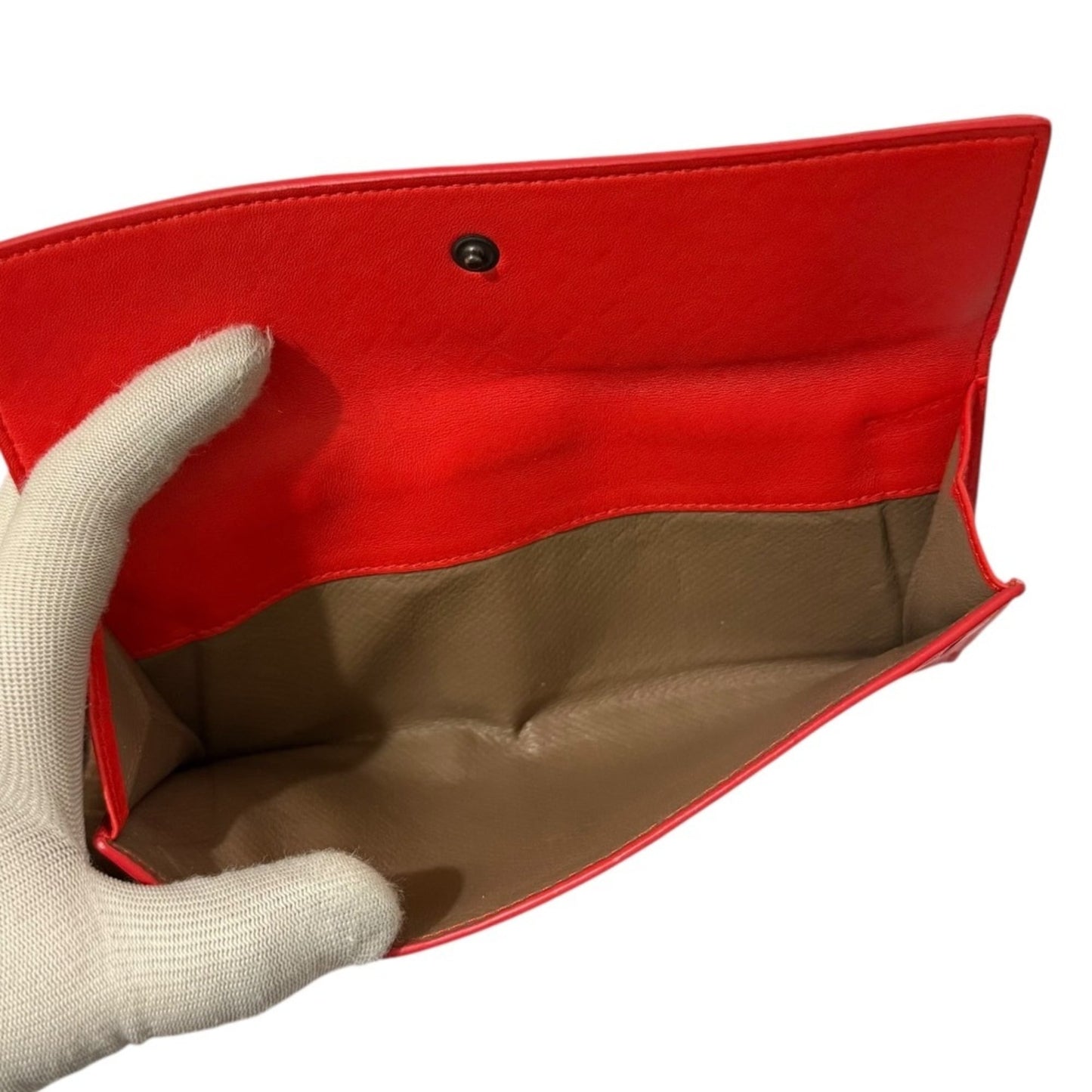 BOTTEGA VENETA Intrecciato Leather Bifold Long Wallet in Red for Men and Women