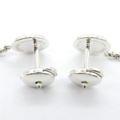 Hermes Escribs Hoop Earrings, Sterling Silver 925, 18K Pink Gold (PG), Women's, Tone, Tone — Like New