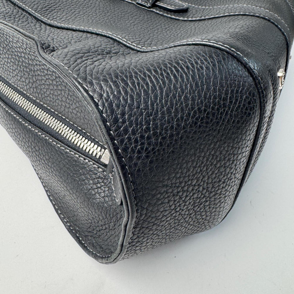 Loewe Senda Large Leather Handbag, Black, Women's — Like New