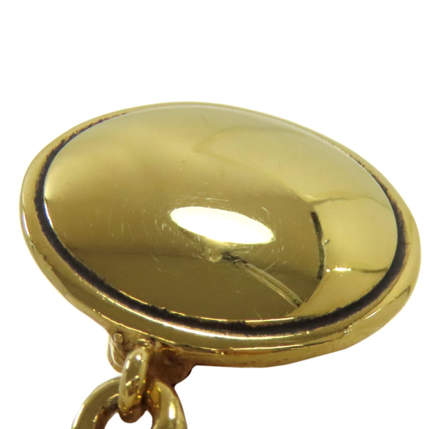 Chanel logo hoop earrings in metal for women