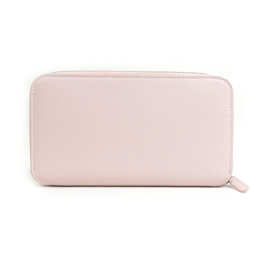 BALENCIAGA Round Long Wallet Leather Light Pink Men's Women's h30964g