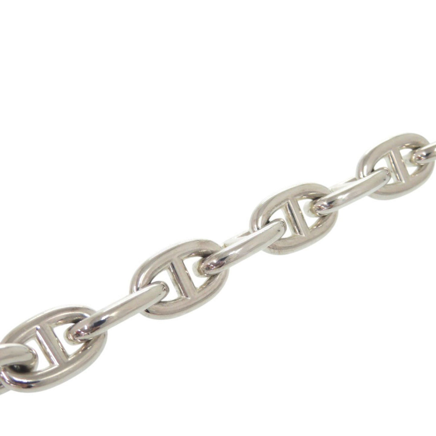 Hermes Chaine d'Ancre MM 15-link Sterling Silver Bracelet 0502 HERMES