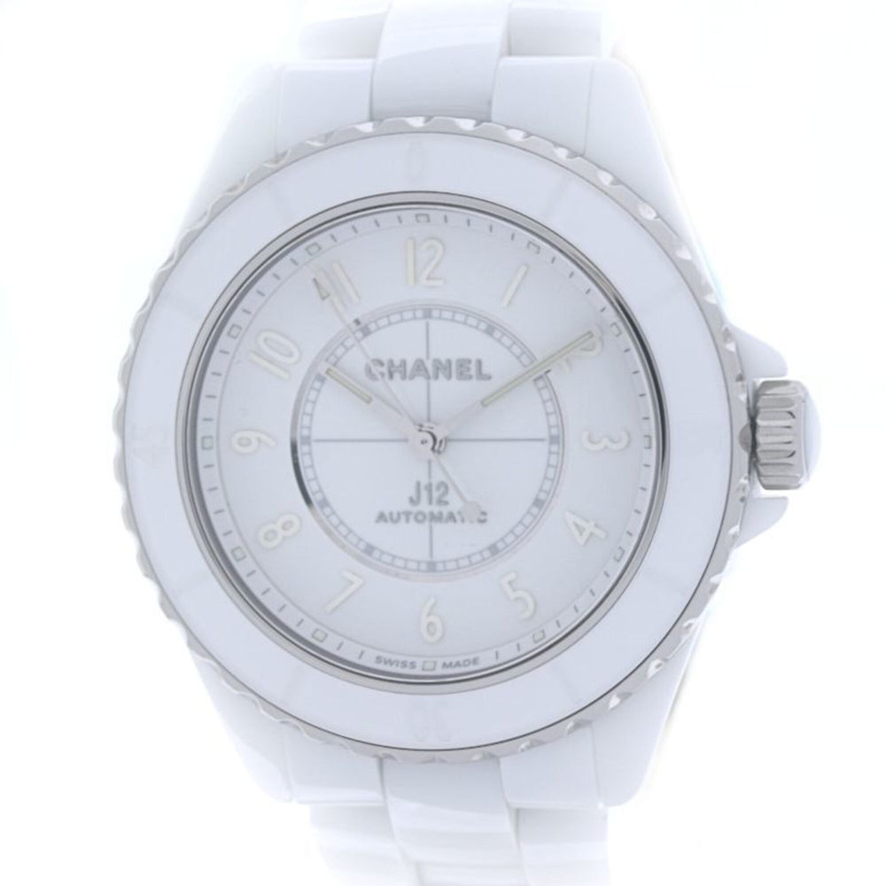 CHANEL J12 Phantom Caliber 12.1 H6186 Men's Watch, White Ceramic x Stainless Steel, 40401 — Like New