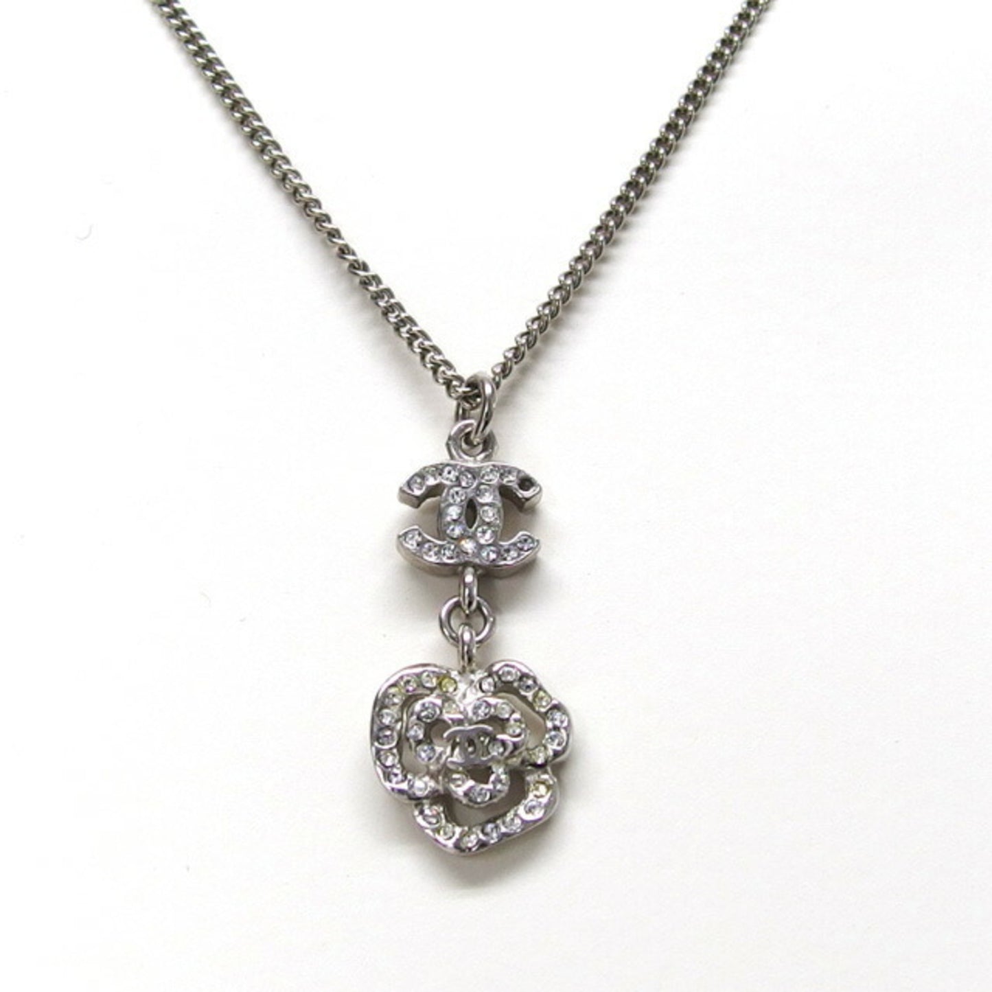 Chanel Necklace 07P Swing Coco Mark Camellia