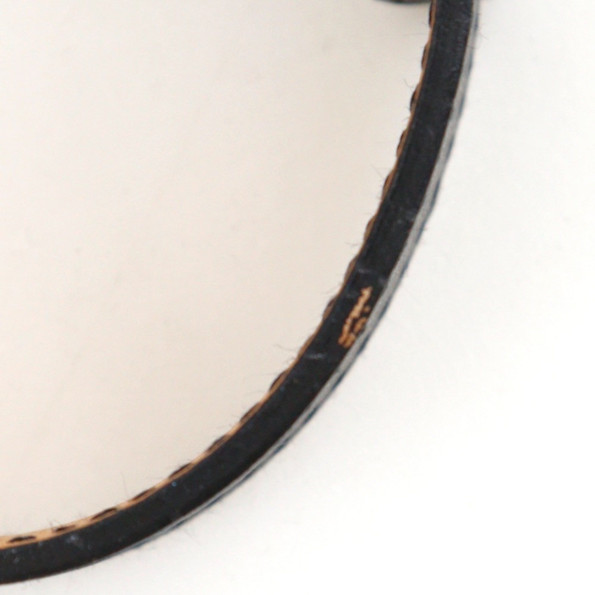 Hermes Hermès H logo bangle bracelet, Vau Chamonix, 2005, black with silver hardware, approximately 17g, logo, unisex