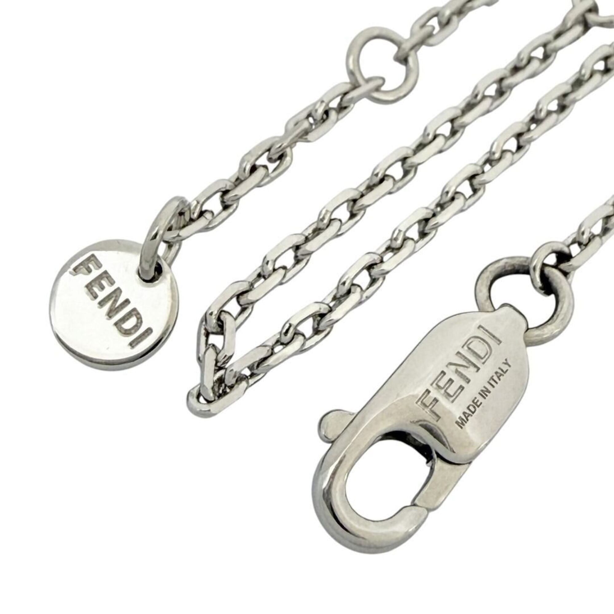 Fendi Men's Hexagon Pendant Long Necklace, 68-72cm — Like New