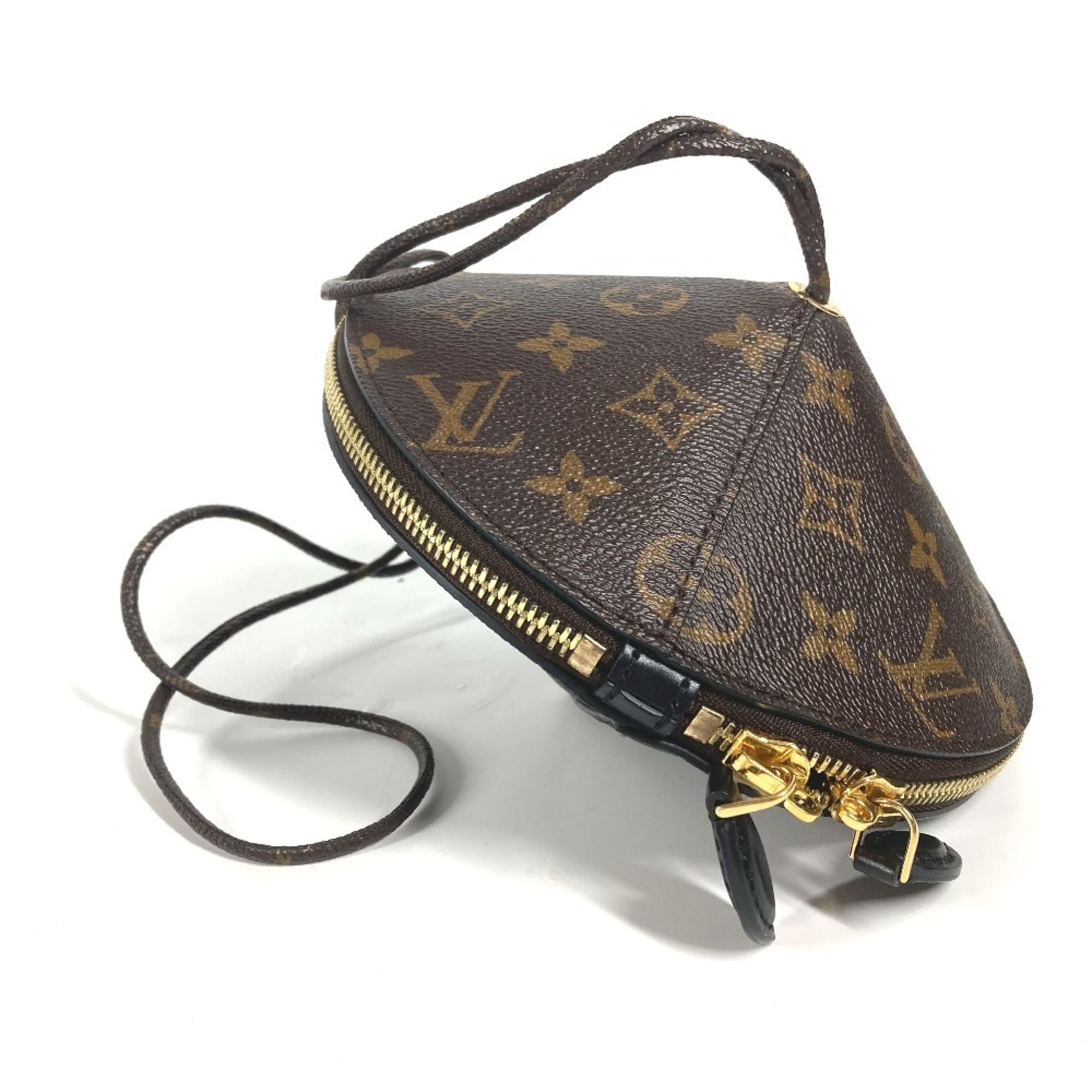LOUIS VUITTON M44592 Monogram Tupi Bag Pouch Shoulder Handbag Canvas Women's Brown MO-240728-13 — Like New