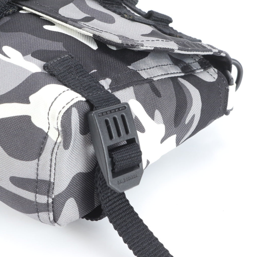 Balenciaga Camouflage Army Messenger Bag with Control Card, Men's
