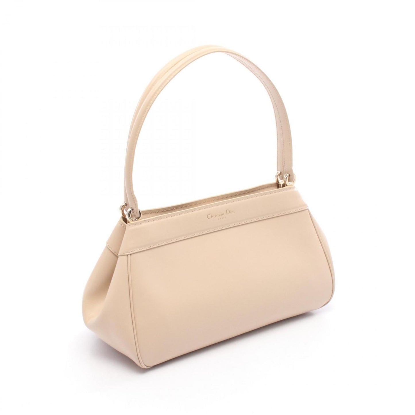 Christian Dior Dior CD logo handbag, leather, women's, beige