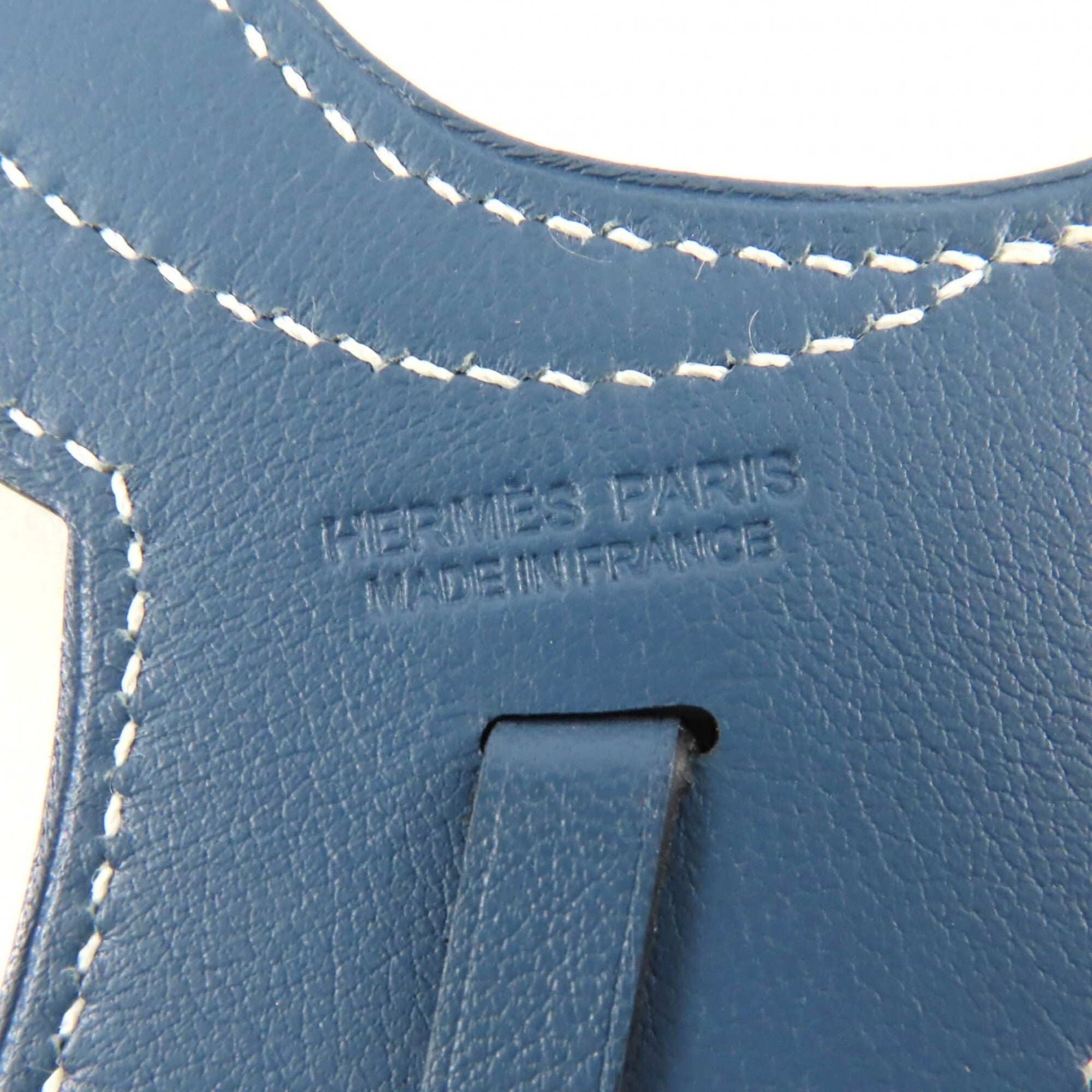 HERMES Paddock Sailor Charm, Veau Swift leather, Colvert silver hardware, bag charm, made in France, women's — Like New