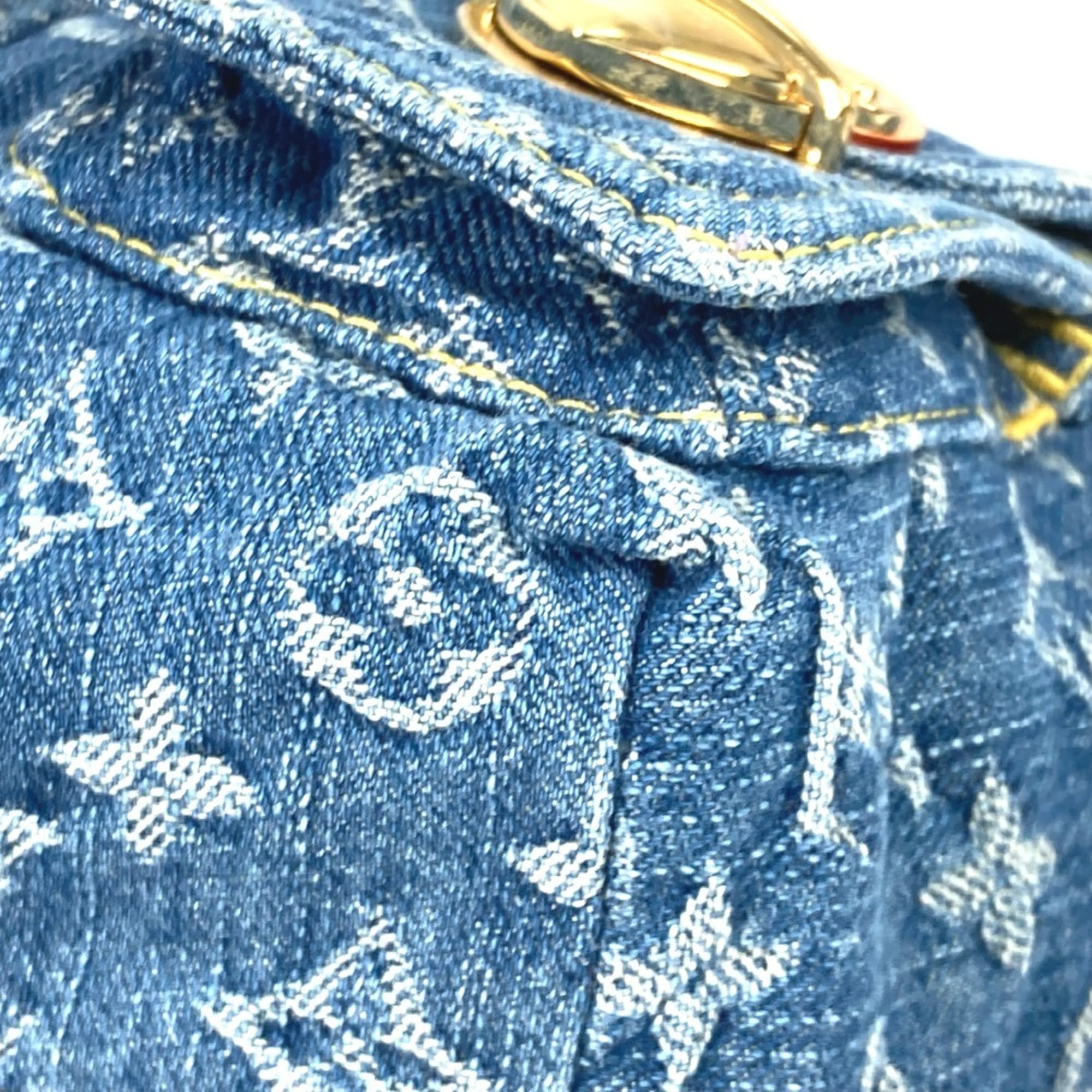 LOUIS VUITTON M46836 New LV Remix Venice Backpack Monogram Denim Women's Blue — New - Store Return
