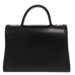 Salvatore Ferragamo Mini Gancini JL22-0487 Leather Black Chain Shoulder Bag 1475Salvatore — Like New