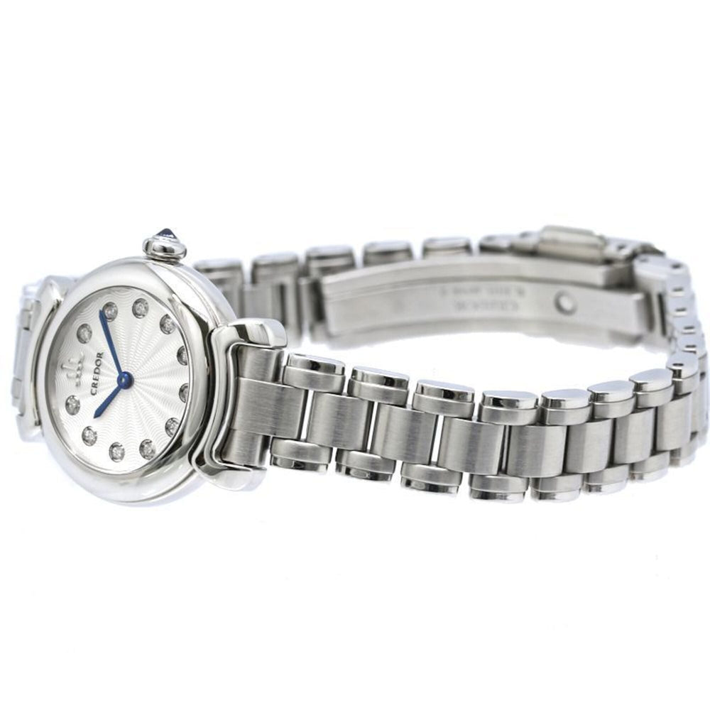 SEIKO Credor Linealux 11P Diamond GSTE803 1E70-0DV0 Women's Watch SS 40524 — Very Good