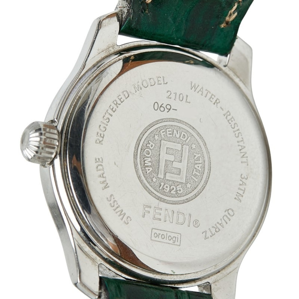 Fendi Orologi 3-Hand Watch 210L Quartz Pink Dial Stainless Steel Leather Women's FENDI — Good