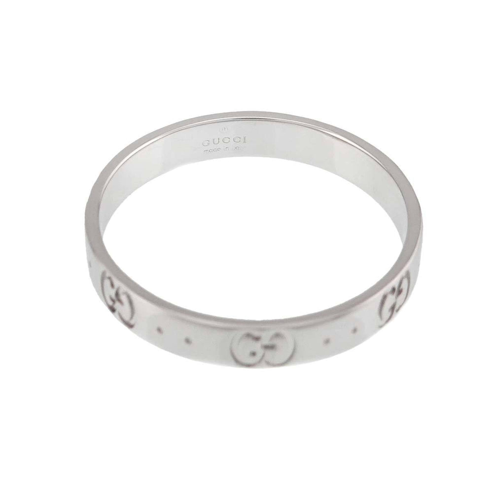 Gucci Icon Ring #25, 18K WG (White Gold 750) — Like New