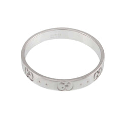 Gucci Icon Ring #25, 18K WG (White Gold 750) — Like New