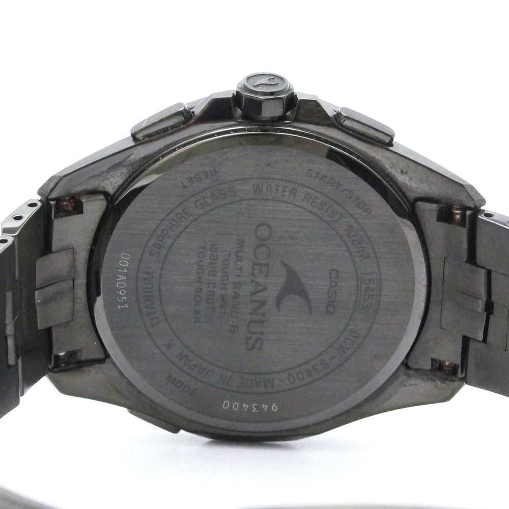 CASIO Oceanus Titanium Manta Solar Mens Watch OCW-S3400B-1AJF — Very Good