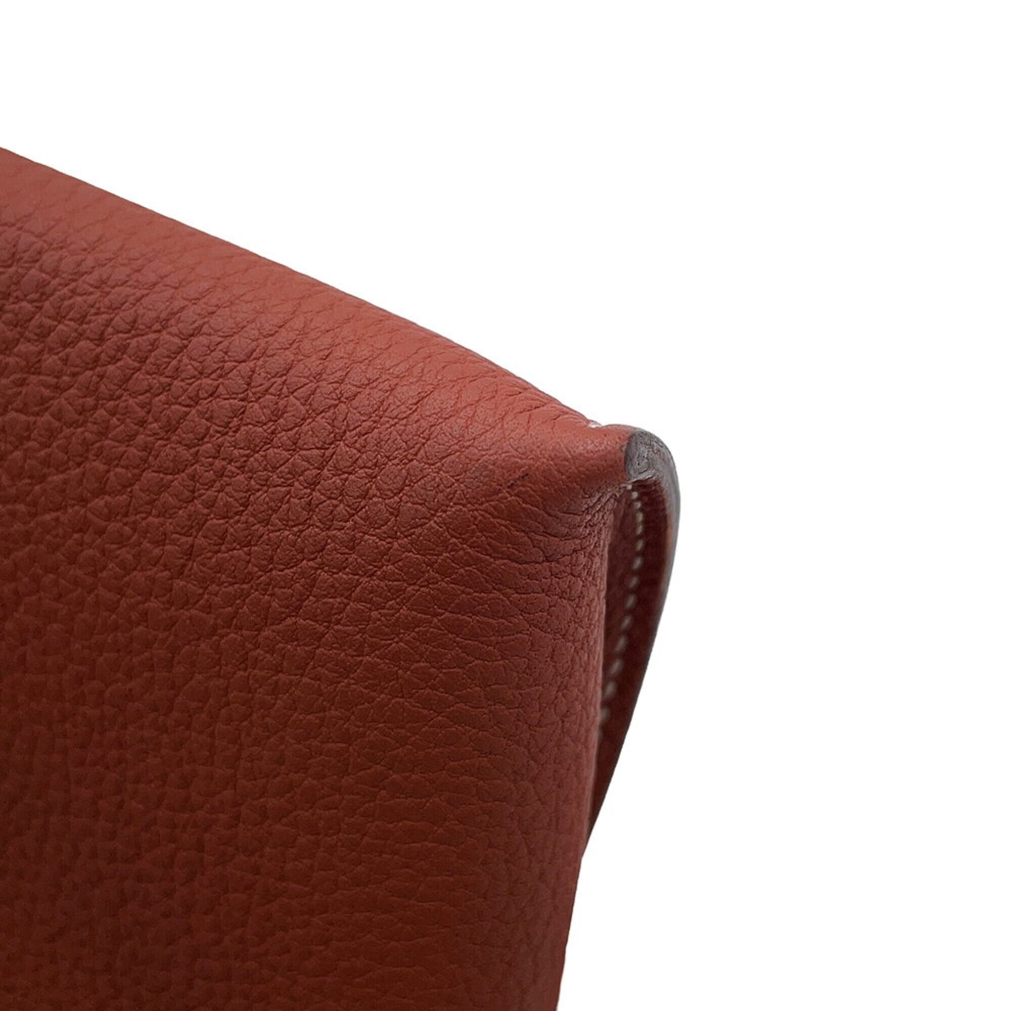 Hermes Shoulder Bag Videpoche Sienne Brick Havana Togo W Stamp Handbag HERMES — Like New