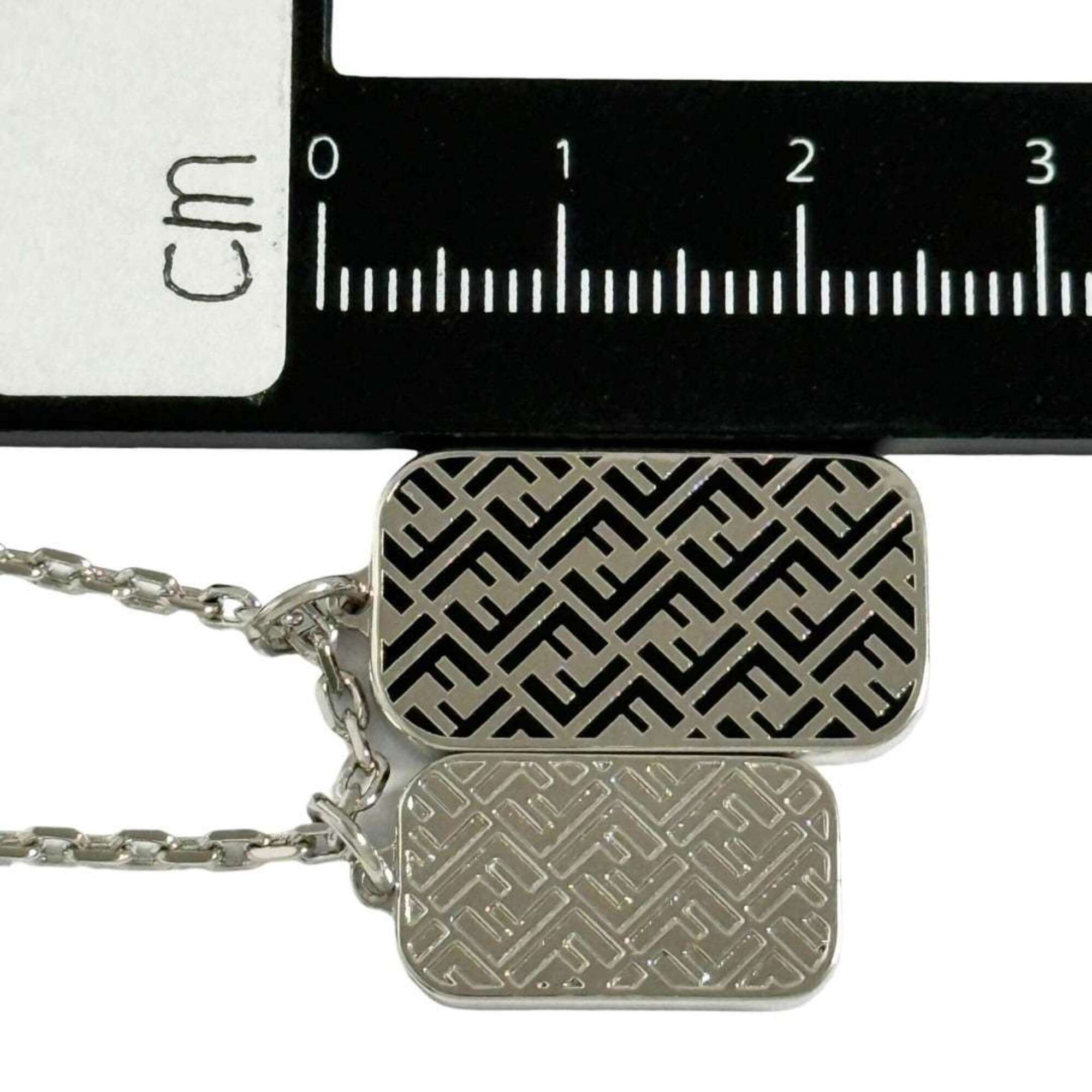 Fendi Men's Hexagon Pendant Long Necklace, 68-72cm — Like New