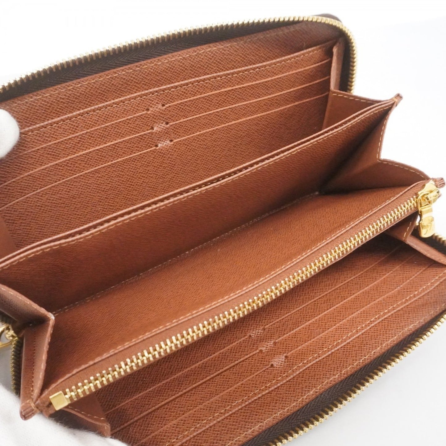 Louis Vuitton Monogram Zippy Wallet M42616 Brown Men's and Women's