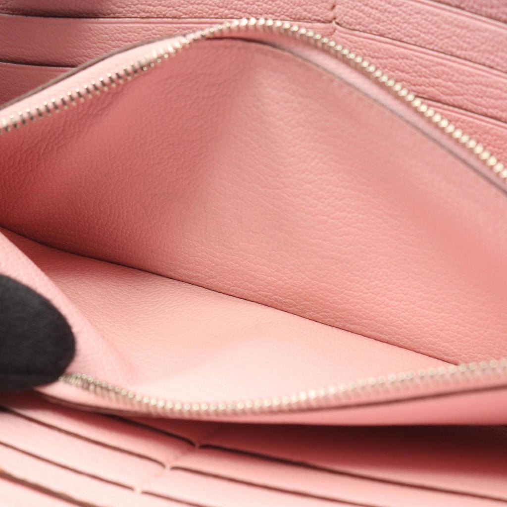 Hermes Hermès Azap Long Round Wallet, Leather, Sikkim, Women's, Pink