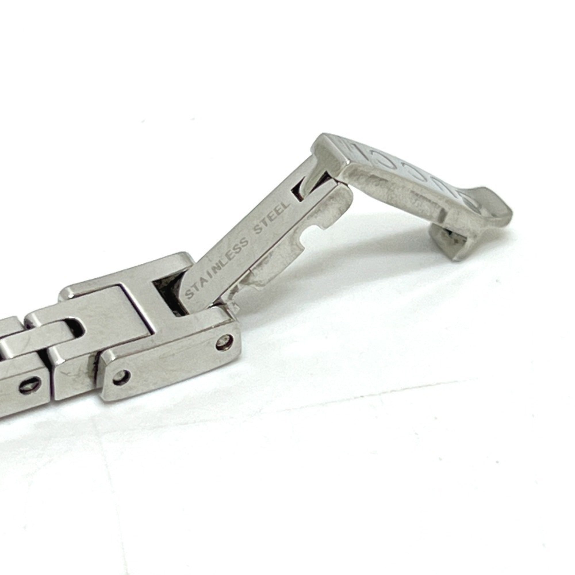 GUCCI 102 G Mini Square Chain Quartz Watch, Stainless Steel, Women's, Silver