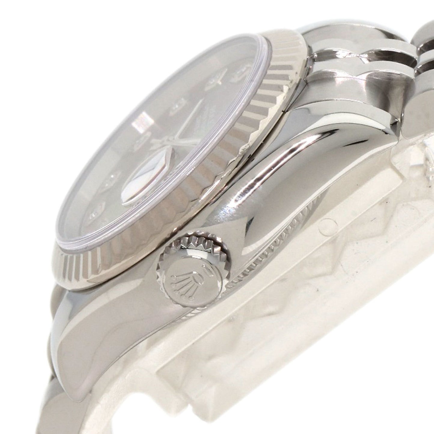 Rolex 179174NG Datejust 10P Diamond Watch Stainless Steel SS K18WG Ladies ROLEX