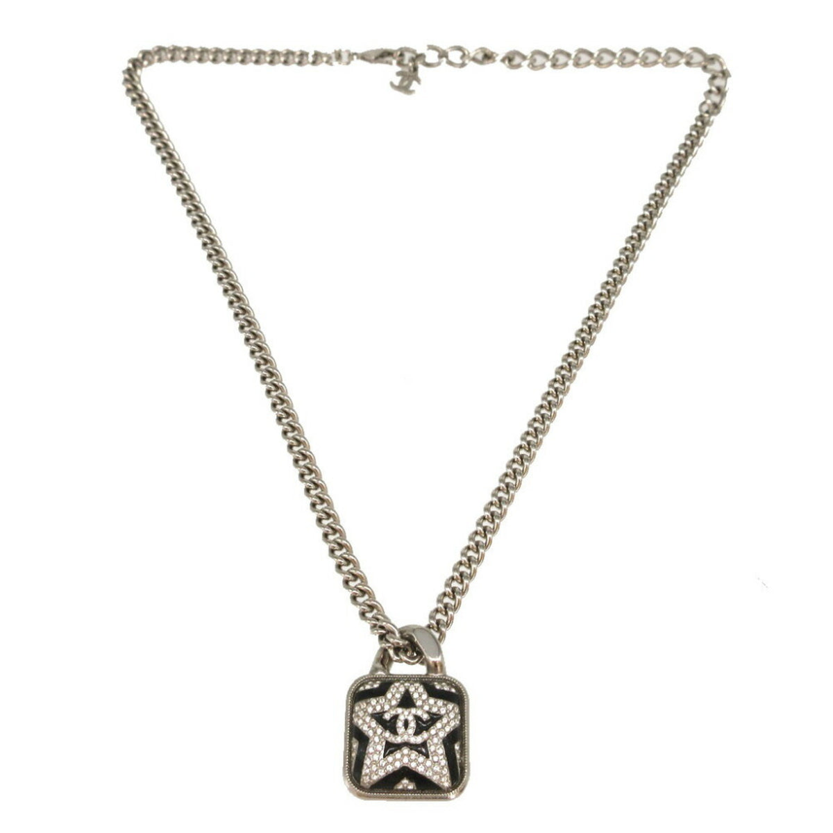 Chanel A23K Coco Mark Metal Stone Star Pendant Necklace 1449CHANEL — Like New