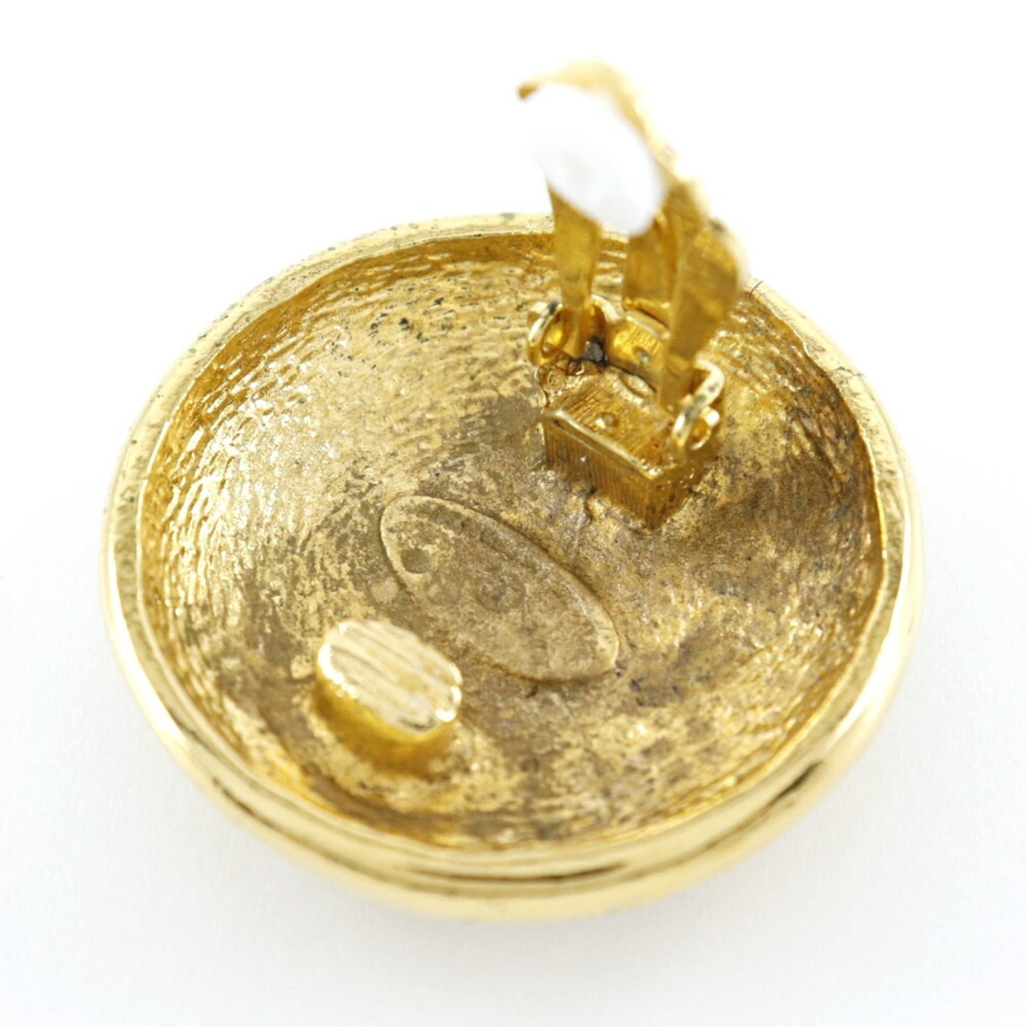 CHANEL COCO Mark earrings gold plated ladies