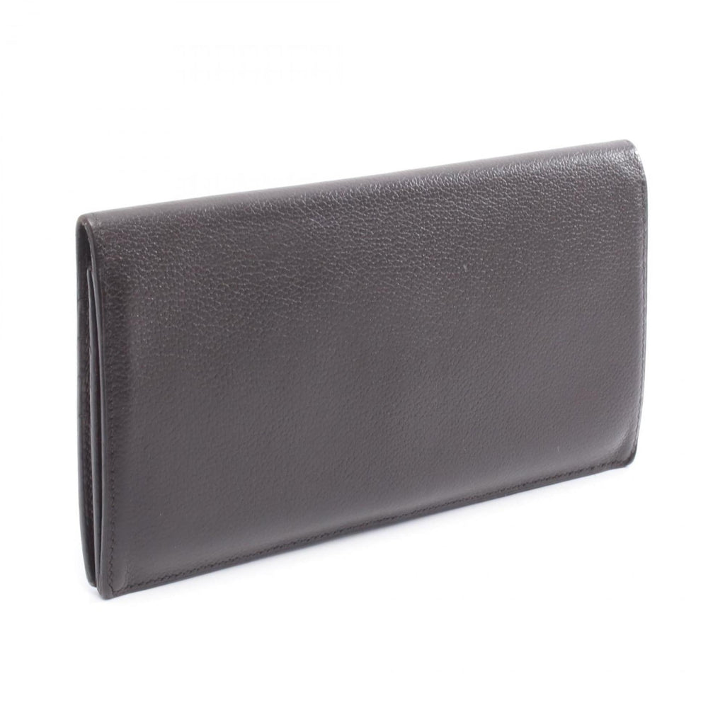Hermes Hermès MC2 Mendel Tail Bifold Long Wallet, Leather, Evercolor, Men's, Brown