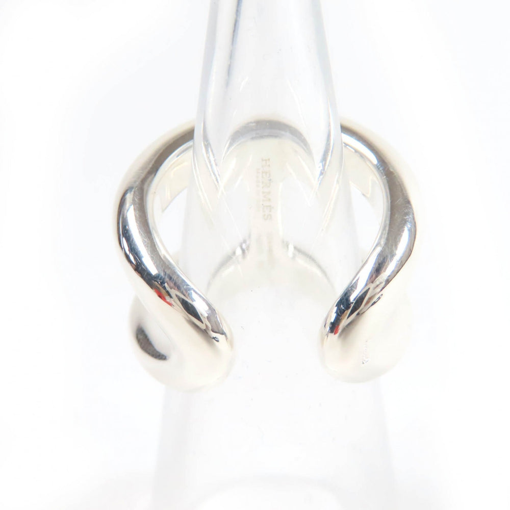 HERMES Osmoz GM Ring, AG925 Silver, Size 50, Approximately Japanese Size, Includes Box, Made in Italy, Weight 14.9g, Women's — Like New