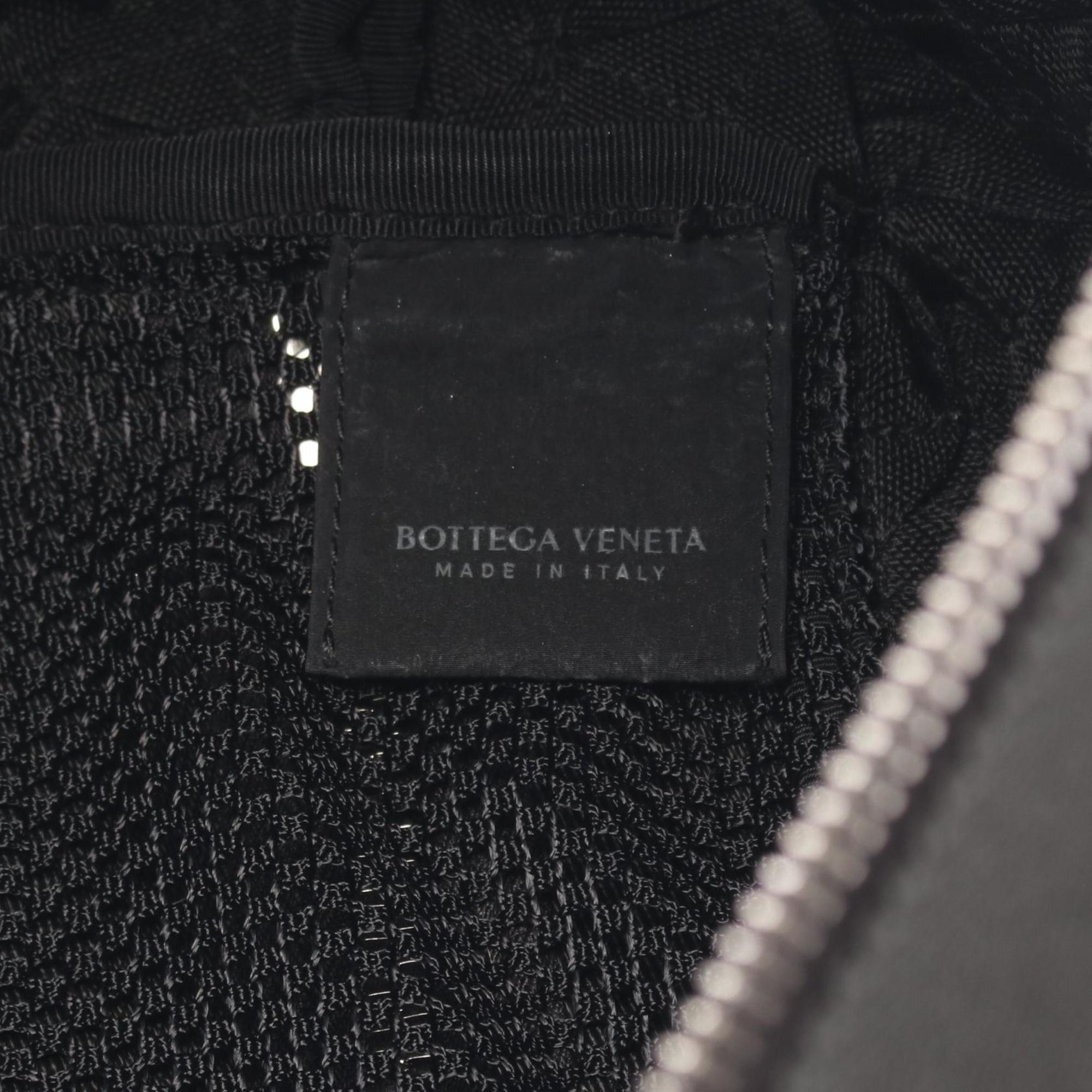 Bottega Veneta Intrecciato Webbing Shoulder Bag in Nylon Canvas, Women's, Black