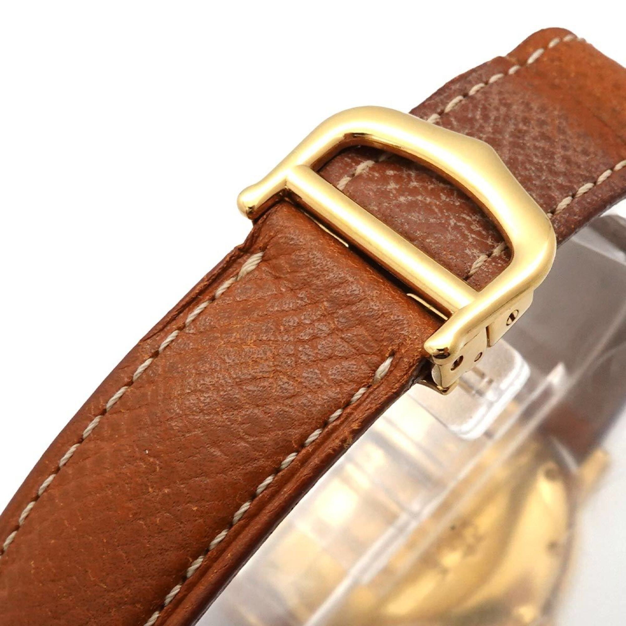 Cartier Must Ronde Vermeil LM W1006822 Women's Watch, Date, Ivory, SV925 Quartz Watch — Very Good