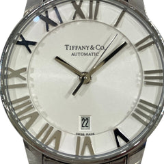 Tiffany & Co. Atlas Dome Watch, Total Weight 64g, Stainless Steel, Automatic Movement, Silver Dial, Z1830.68.10A21A00A — Good