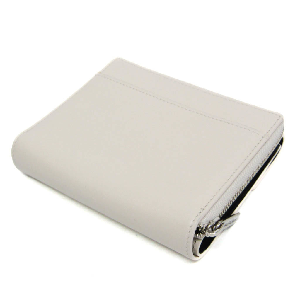 Balenciaga Envelope Compact Wallet 753762 Men,Women Leather Wallet (tri-fold) Black,Off-white