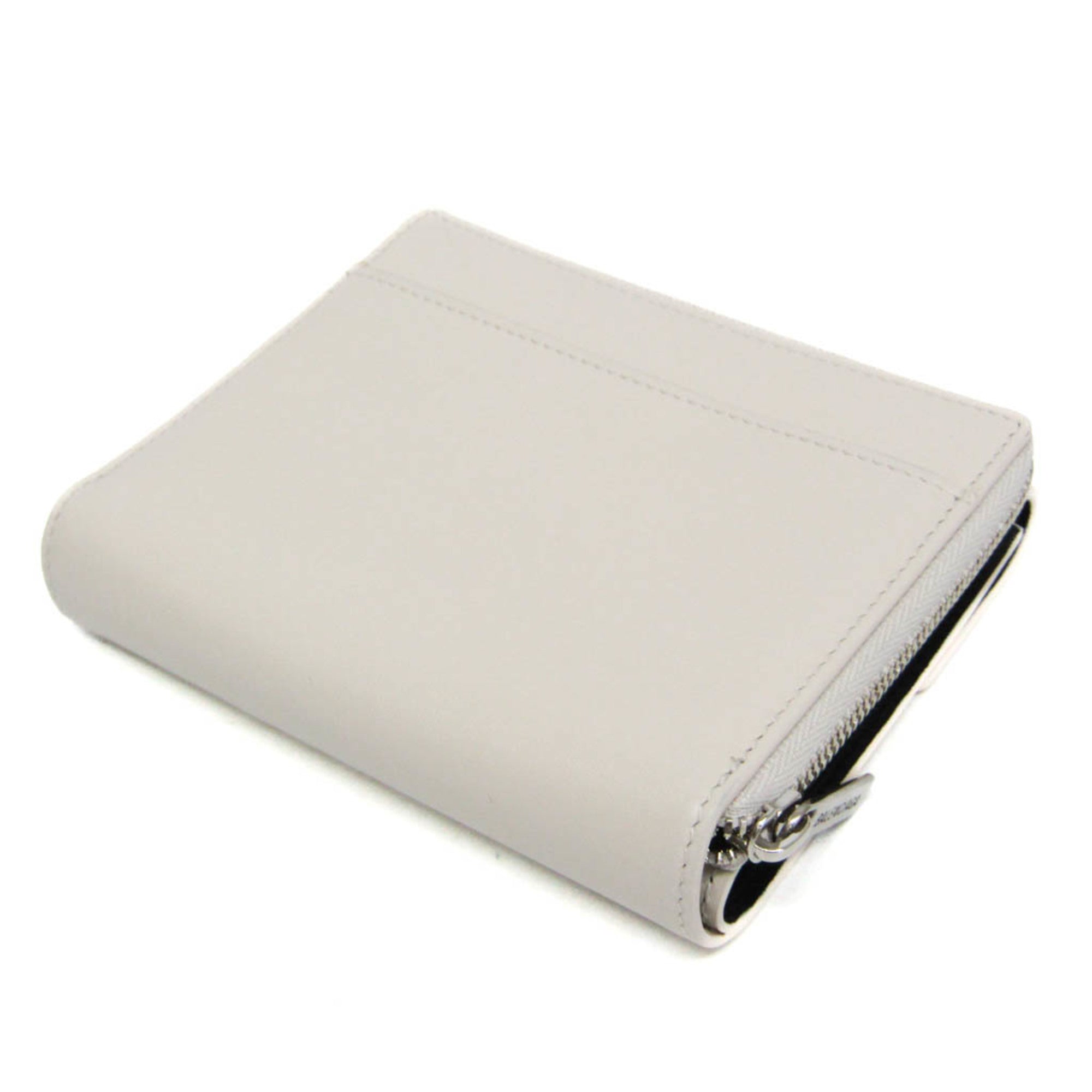 Balenciaga Envelope Compact Wallet 753762 Men,Women Leather Wallet (tri-fold) Black,Off-white