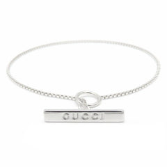 GUCCI Lariat Bracelet #17 18KWG Women's 295198 — Like New