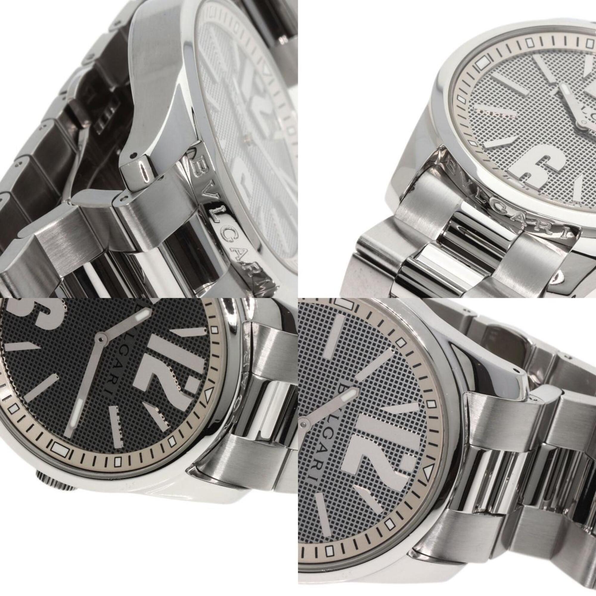 BVLGARI ST42SS Solotempo Watch Stainless Steel SS Men's — Very Good
