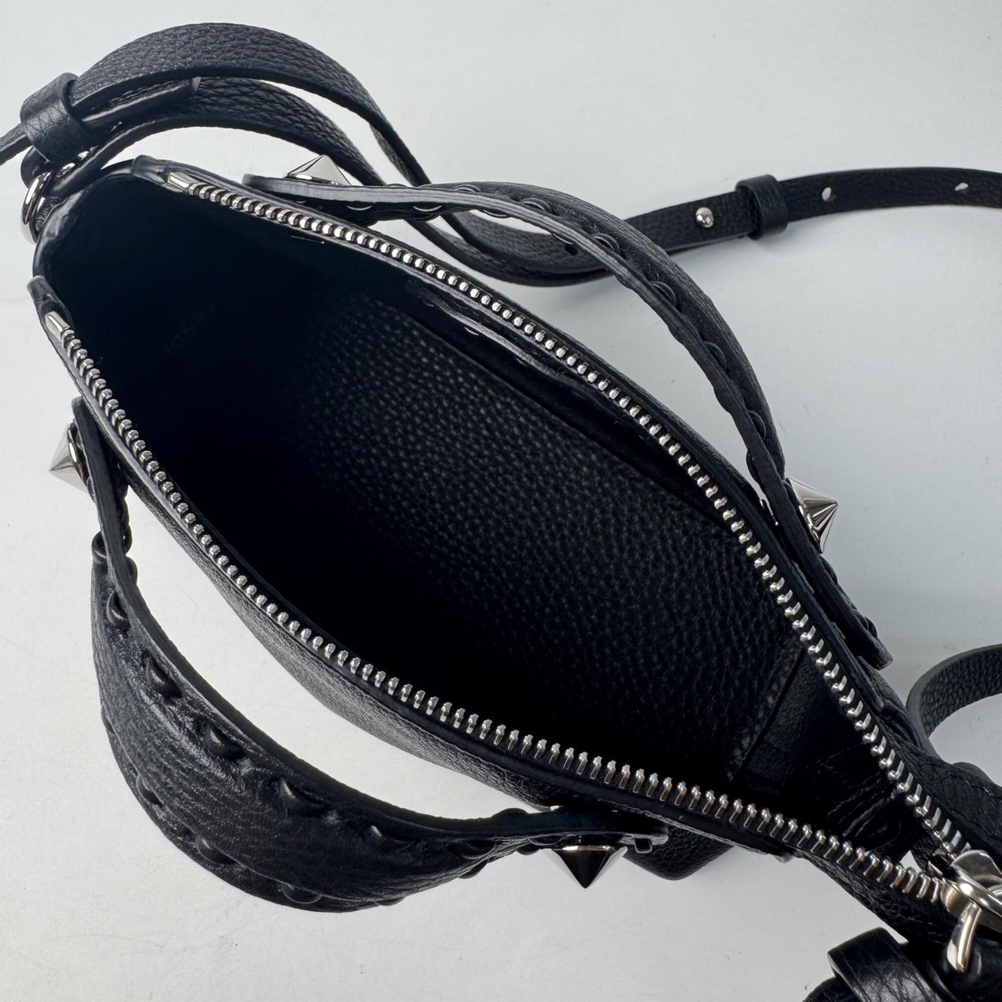 Fendi By The Way Selleria Mini Black 2-way Handbag Shoulder Bag Crossbody for Women — Like New